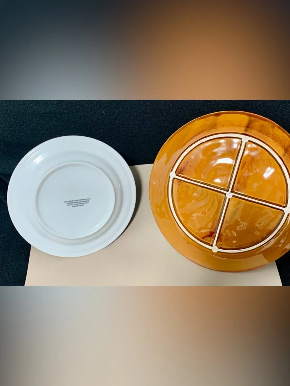 🔍Debbie Mumm “Gathering of Angels” Plate + Vintage Gift Magic Snowman Platter
